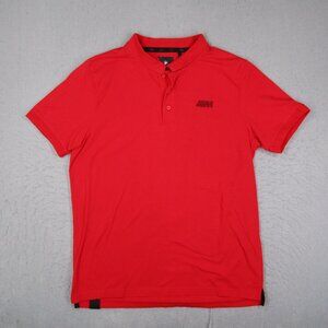 BMW M Power Shirt Mens XL Red Short Sleeve Knit Racing Logo Made in Turkey